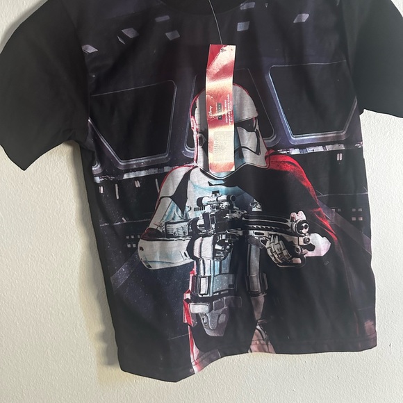 NWT Star Wars T-Shirt with Storm Trooper on Front and Solid Back Size 8 (youth) - Picture 5 of 10
